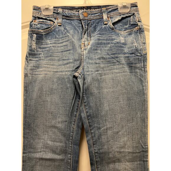 Boston Proper Women’s High Waisted Cotton Stretch Bootcut Denim Jeans Sz 8 Blue - Picture 2 of 6